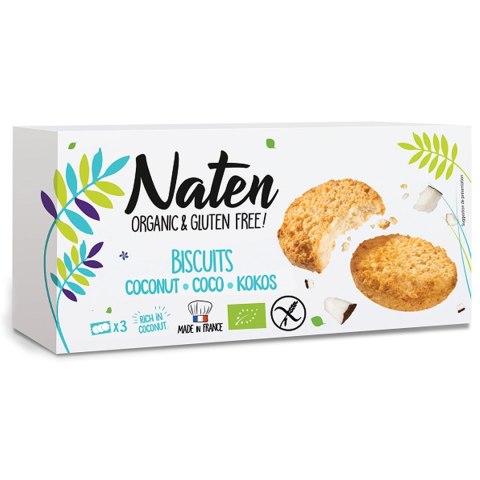 CIASTKA KOKOSOWE BEZGLUTENOWE BIO 150 g - NATEN