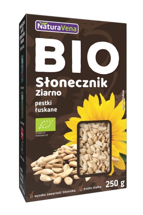 SŁONECZNIK ŁUSKANY BIO 250 g - NATURAVENA