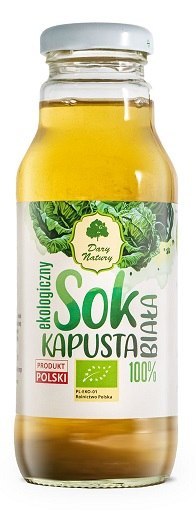 SOK Z BIAŁEJ KAPUSTY BIO 270 ml - DARY NATURY