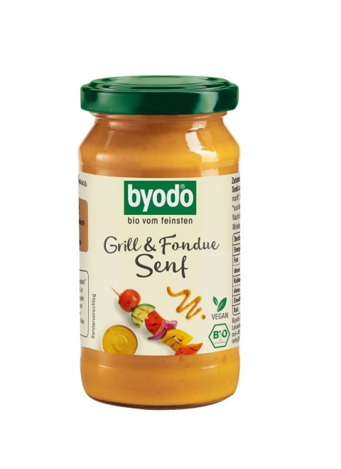 MUSZTARDA GRILL & FONDUE BEZGLUTENOWA BIO 200 ml - BYODO