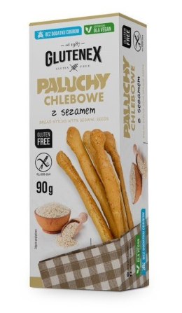 PALUCHY CHLEBOWE Z SEZAMEM BEZ DODATKU CUKRÓW BEZGLUTENOWE 90 g - GLUTENEX