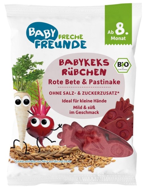 CIASTKA ORKISZOWE Z BURAKIEM I PASTERNAKIEM OD 8 MIESIĄCA BIO 30 g - FRECHE FREUNDE