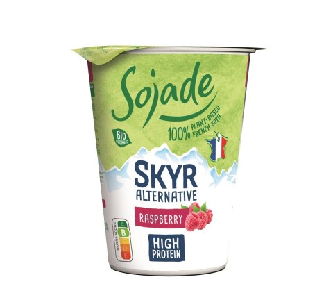 DESER TYPU SKYR PROTEINOWY SOJOWY MALINOWY BIO 400 g - SOJADE