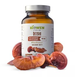 GRZYBY REISHI EKSTRAKT (400 mg) BEZGLUTENOWY 90 KAPSUŁEK - HEMPKING (BIOWEN)