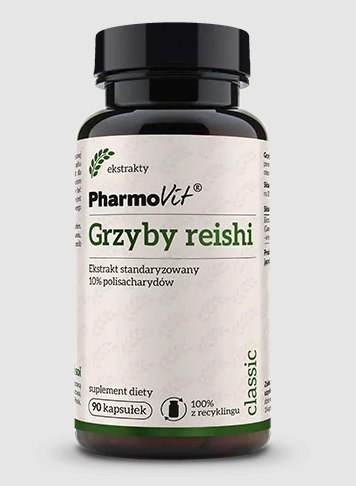 GRZYBY REISHI EKSTRAKT BEZGLUTENOWY (400 mg) 90 KAPSUŁEK - PHARMOVIT (CLASSIC)