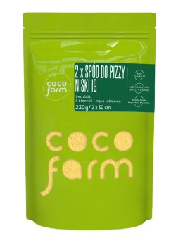 MIESZANKA NA SPÓD DO PIZZY WYSOKOBŁONNIKOWY 2 SZTUKI BEZ DODATKU CUKRÓW 230 g - COCO FARM