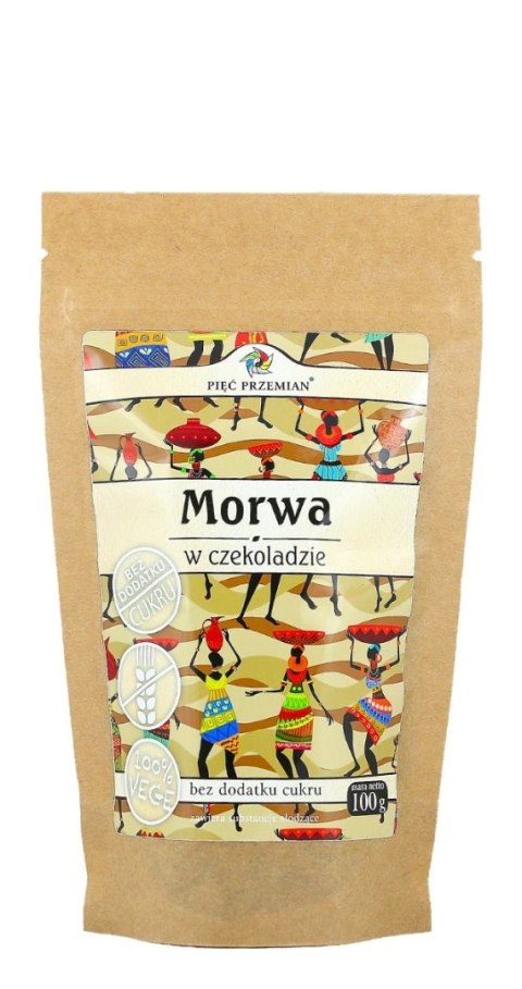 MORWA W CZEKOLADZIE BEZ DODATKU CUKRÓW BEZGLUTENOWA 100 g - PIĘĆ PRZEMIAN