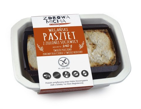 PASZTET Z ZIELONEJ SOCZEWICY BEZGLUTENOWY 240 g - ZDROWA MICHA (NA ZAMÓWIENIE)