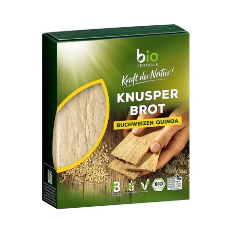 PIECZYWO CHRUPKIE BŁONNIKOWE GRYKA - QUINOA BEZGLUTENOWE BIO 100 g - BIO ZENTRALE