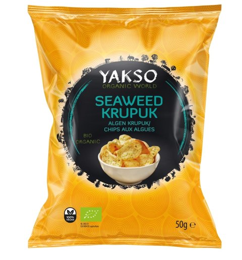 PRAŻYNKI Z ALGAMI WAKAME (KRUPUK) BIO 50 g - YAKSO