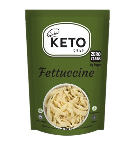 MAKARON (KONJAC) FETTUCCINE BEZGLUTENOWY BIO 270 g (200 g) - KETO CHEF (BETTER THAN FOODS)