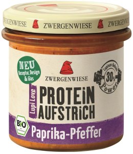 PASTA PROTEINOWA Z PAPRYKĄ I PIEPRZEM BEZGLUTENOWA BIO 135 g - ZWERGENWIESE