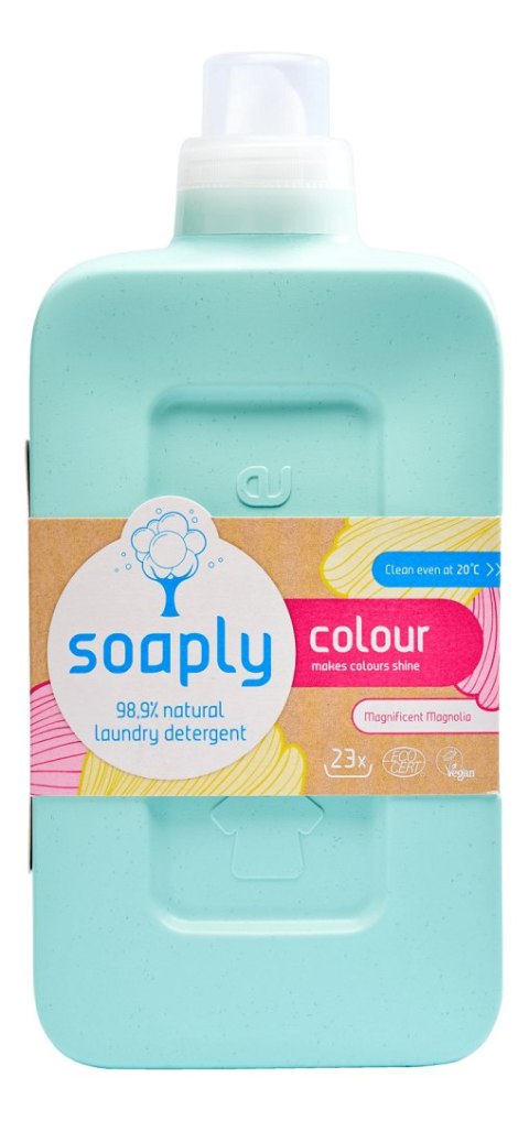 PŁYN DO PRANIA KOLOROWYCH UBRAŃ MAGNOLIA ECO 1 L (23 PRANIA) - SOAPLY