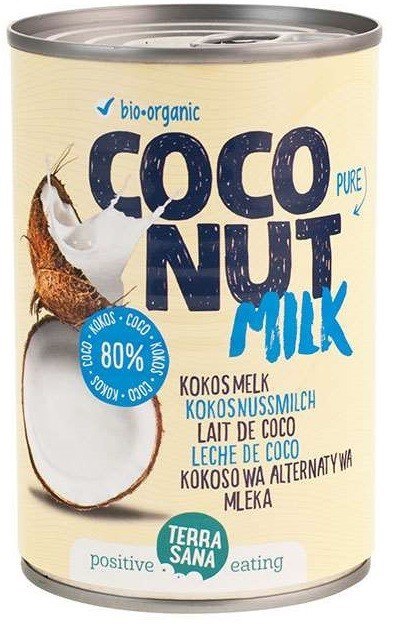 COCONUT MILK - NAPÓJ KOKOSOWY BEZ GUMY GUAR (22 % TŁUSZCZU) BIO 400 ml (PUSZKA) - TERRASANA