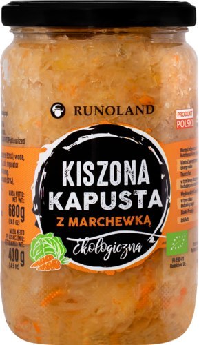 KAPUSTA KISZONA Z MARCHEWKĄ BIO 680 g (410 g) - RUNOLAND