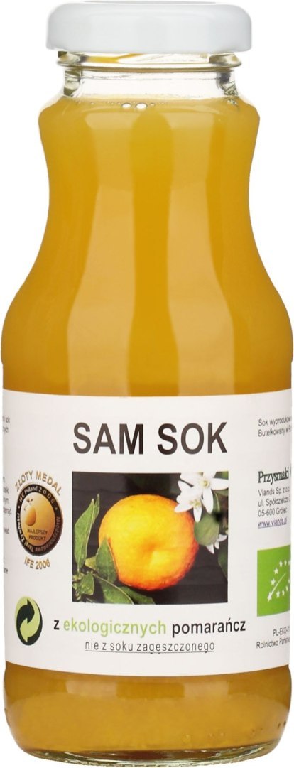 SOK Z POMARAŃCZY NFC BIO 250 ml - VIANDS (SAM SOK)